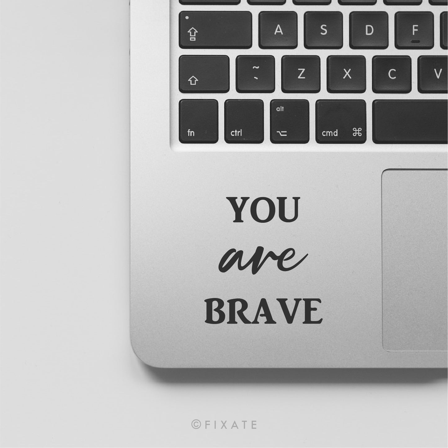I Am Brave Laptop Mirror Decal Affirmation Sticker For Mirror Or Macbook You Are Brave Vinyl Decal Positive Quote Bathroom Decor