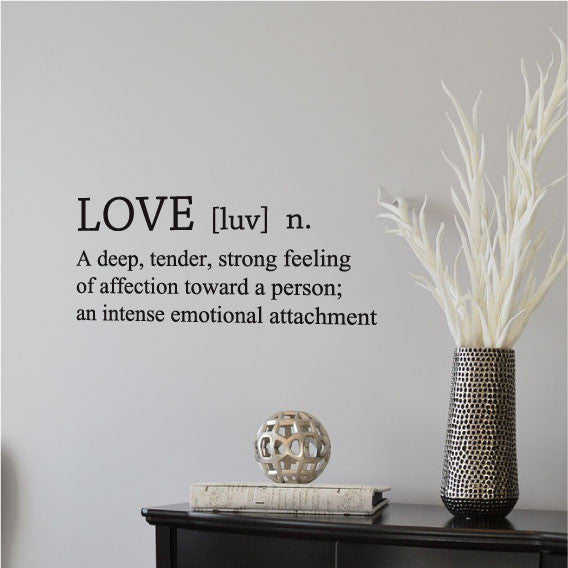 Wall Sticker Love Quote – Love definition