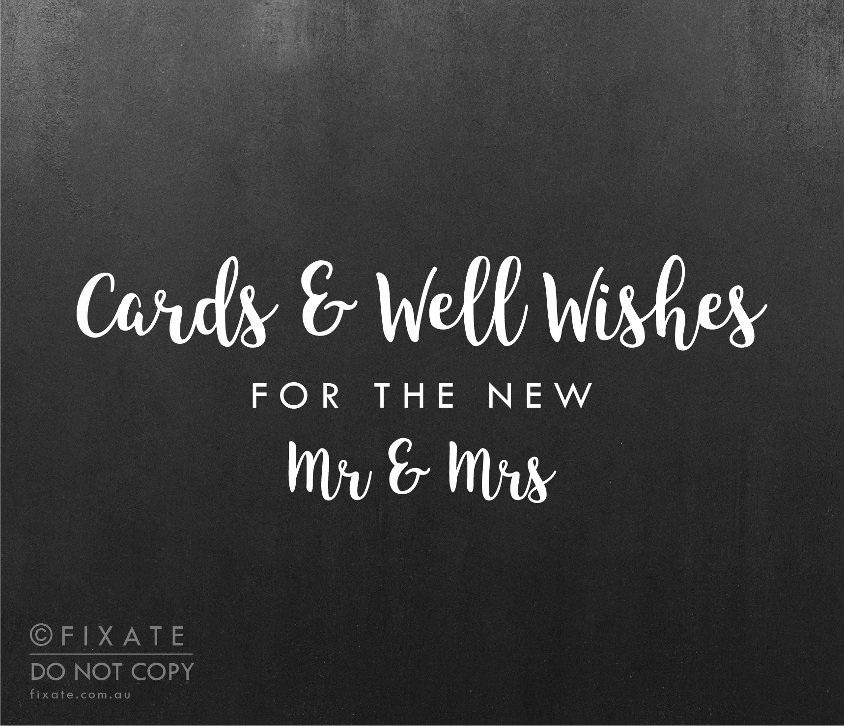 Cards And Well Wishes For The New Mr and Mrs Wishing Well Decal