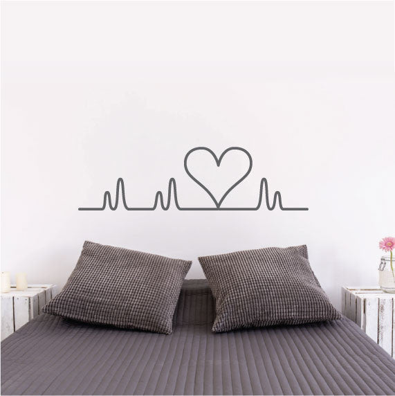 Wall Sticker Design - Heart Beat Love