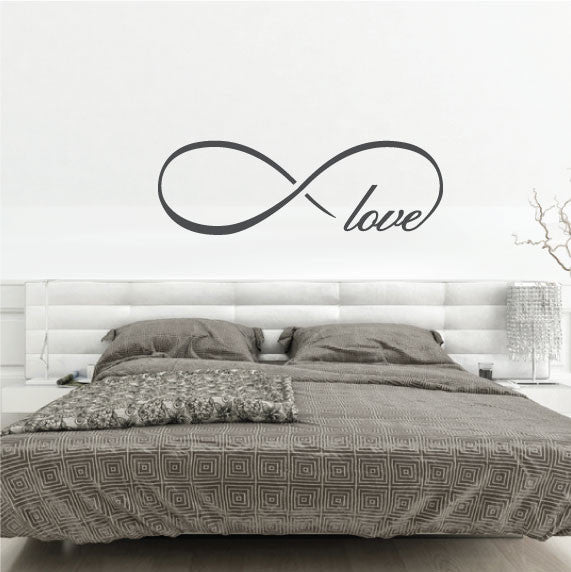 Infinity Wall Sticker Love Quote for Bedroom