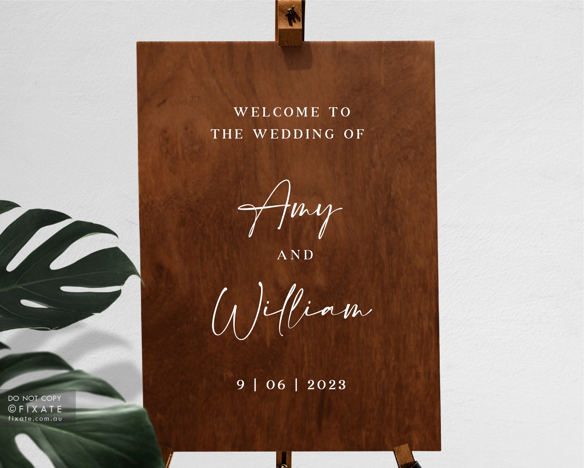 Welcome To The Wedding Personalised Decal